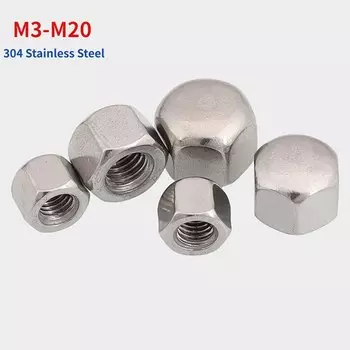 Шестигранные декоративные крышки из нержавеющей стали M3-M20