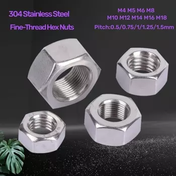 Шестигранные гайки Huiruixin из нержавеющей стали DIN934 M4-M18