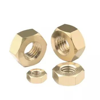 Шестигранные гайки из латуни WHOOPEE для болтов M1-M12