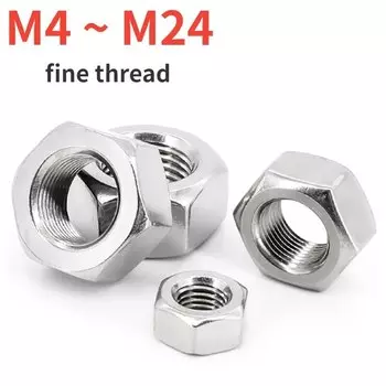 Шестигранные гайки из нержавеющей стали M4-M24
