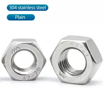 Шестигранные гайки NINDEJIN DIN934 из нержавеющей стали и углеродистой стали М2-М24