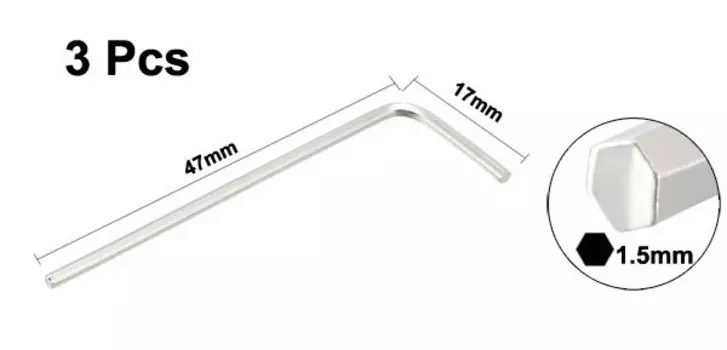 Шестигранные ключи UXCELL, 3 шт.