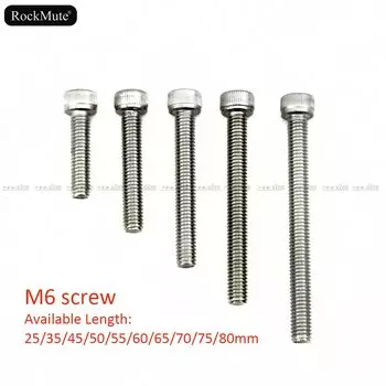 Шестигранный болт с головкой и шестигранным углублением 6 мм M6 35 мм/45 мм/50 мм/55 мм/60 мм/65 мм/70 мм/75 мм/80 мм/85-90 длинная фотосессия 304 из нержавеющей стали