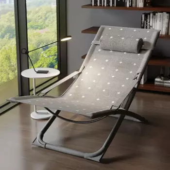 Шезлонг для обеда, кресло для дома, складное кресло для отдыха, одиночное маленькое портативное офисное кресло-спинка