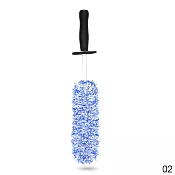 Щетка для мойки автомобиля, щетка из микрофибры для колес, нескользящая ручка, Легкая очистка диска, спицы, колесный бочонок, автомобильные аксессуары