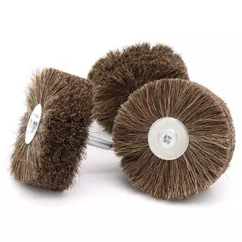 Щетка для полировки с щетиной, щетка для полировки, работающая с полировальной пастой для удаления волос из дерева и пластика, 1 шт.