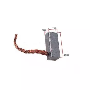 Щетка карбоновая для автомобильного двигателя, DC электронный вентилятор, щетки карбоновые (Размер: 7*7*16 мм)