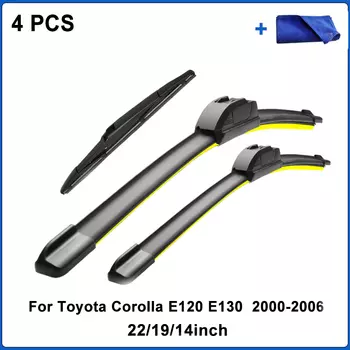 Щетка стеклоочистителя автомобиля для Toyota Corolla E120 E130 2000 ~ 2006, дворники ветрового стекла, автомобильные аксессуары, Wagon Hatchback Saloon 2001 2002 2003