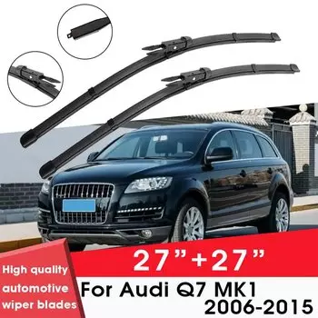 Щетки стеклоочистителя автомобиля для Audi Q7 MK1 2006-2015 27 "+ 27" лобовое стекло чистый натуральный резиновый автомобильные дворники аксессуары
