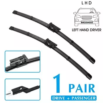 Щетки стеклоочистителя для автомобилей AUDI A4 (B8) 24 + 20 дюймов, 2008-2019, оснащенные кнопками