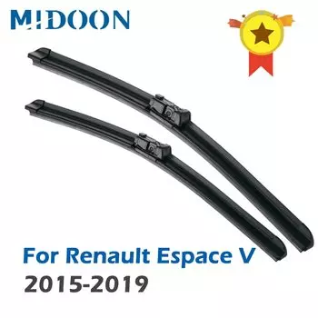 Щетки стеклоочистителя MIDOON для Renault Espace V, 2015, 2016, 2017, 2018, 2019, лобовое стекло, переднее стекло, 30 + 28 дюймов