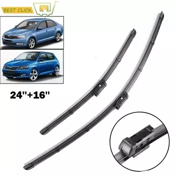 Щетки стеклоочистителя Misima для Skoda Fabia 2015 2016 2017, передний стеклоочиститель для Skoda Rapid 2012 2013 2014-2017