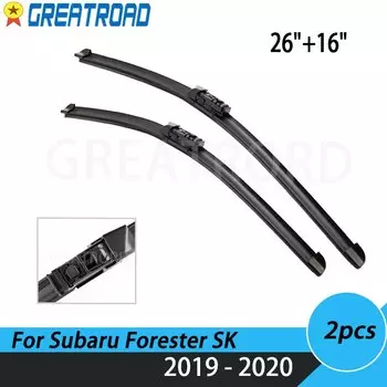 Щетки стеклоочистителя передние для Subaru Forester SK 2019 2020, 26 + 16 дюймов