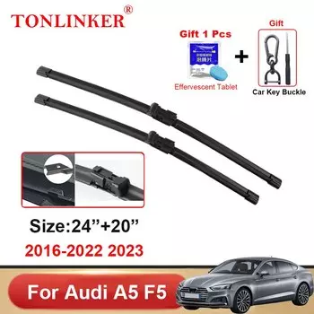 Щетки стеклоочистителя TONLINKER для Audi A5 F5 B9 2016-2022 2023 S5 RS5, автомобильные аксессуары, щетки стеклоочистителя для переднего и заднего стекла, резак