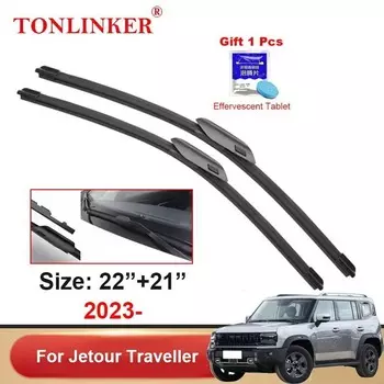 Щетки стеклоочистителя TONLINKER для Jetour Traveler T2 2023-24 SUV 1,5 T 2,0 T, автомобильные аксессуары, щетки стеклоочистителя переднего стекла, товары