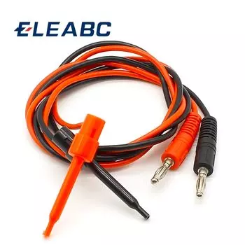 Щипковые зажимы ELEABC Test Hook Clip to Male Banana Plug