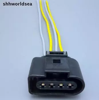 shhworldsea 10шт 4-сторонняя розетка 4B 0973724 Ремкомплект разъема катушки зажигания, чехол для A4 A6 VW Passat 1J0 973 724 1J 0973724