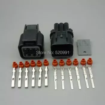 Shhworldsea 1 компл. 2,2 мм 6-контактный PB625-06027 женский и мужской автомобильный водонепроницаемый пластиковый электронный корпус разъем