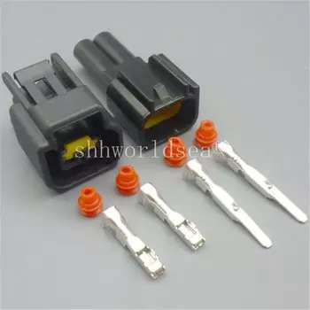 Shhworldsea 1 комплект, 2-контактный 2,3 мм FW-C-2F-B 2-контактный жгут проводов катушки зажигания, женский водонепроницаемый автоматический разъем для Ford Focus