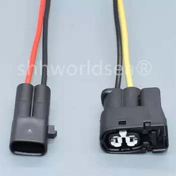 Shhworldsea 1 шт. 2-контактный автомобильный водонепроницаемый разъем, 2-контактный Автомобильный Электрический разъем 7283-8226-30 90980-11246