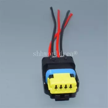 Shhworldsea 1 шт. 4-контактный автомобильный бензиновый фоторазъем, Женский Мужской Водонепроницаемый Электрический разъем с отверстием для Renault Peugeot Citroen