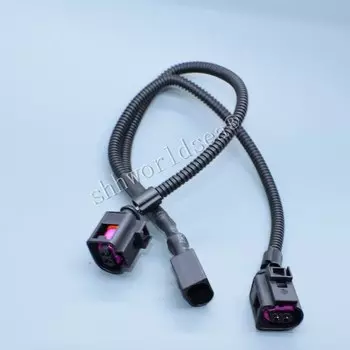 shhworldsea 1 шт. автомобильный звуковой сигнал, адаптер для динамика, разъем для косички, два специальных линейных звуковых сигналов, жгут проводов для vw, audi, hyundai