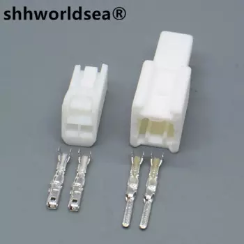 Shhworldsea 2-контактный разъем для Honda, лампа для чтения, электрический разъем для задней двери, штекер «папа-мама», 7187-8845/7186-8845