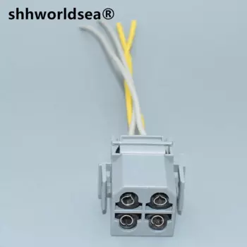 Shhworldsea 3,5 мм гнездовой 4-контактный автомобильный разъем с клеммами, резиновое уплотнение, вилка датчика автоматического одометра