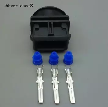 Shhworldsea 3 pin 3,5 мм автоматическая электрическая Водонепроницаемая вилка, жгут проводов, кабель, негерметичный разъем 443906247 443 906 247 для vw