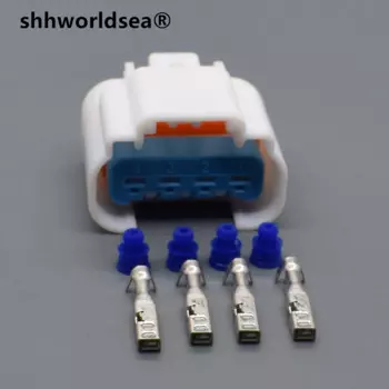 Shhworldsea 4-контактный разъем 2,8 мм, серый, 13527865, белый, ударопрочный датчик, соединитель жгута проводов, автомобильные водонепроницаемые разъемы 4 P GT280