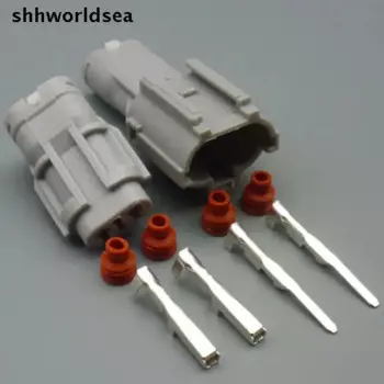 Shhworldsea 5/30/100 комплектов 2,0 мм 2-контактный разъем дневных мужских и женских ходовых фонарей 7123-1424-40 7222-1424