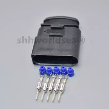 Shhworldsea 5-контактный разъем 3,5 мм 1J0973725, разъем для автомобильной катушки зажигания, разъем для датчика, гнездовые розетки 4D0973725 для VW Audi