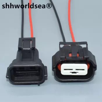 Shhworldsea 6,3 мм электрический 2p женский мужской автоматический разъем жгута проводов 344075 -1/ 344081 -1