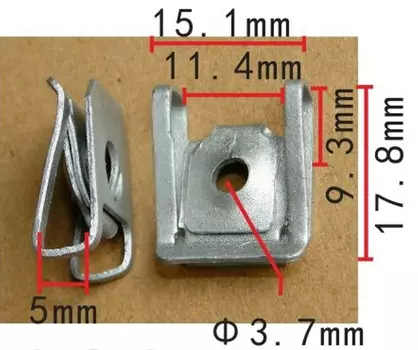 Shhworldsea автомобильный зажим, передний бампер, отделка панели, проставочный зажим для bmw 51117071270
