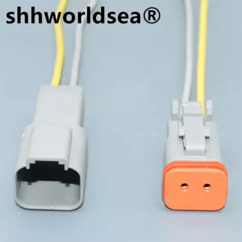 Shhworldsea DT 2-контактный разъем DT06-2S DT04-2P Мужской или женский автоматический водонепроницаемый разъем Автомобильная герметичная вилка