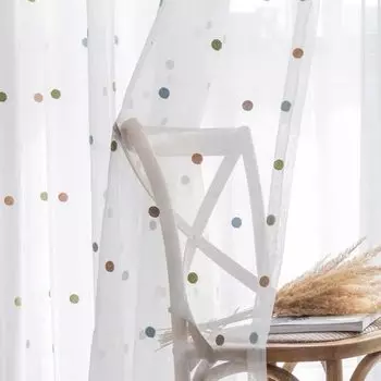Шифоновая занавеска WPKIRA просвечивающая