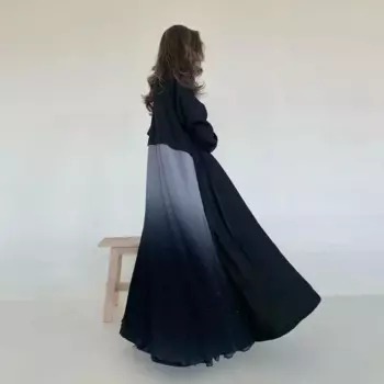 Шифоновое Плиссированное кимоно-абайя, кардиган в мусульманском стиле, открытая женская одежда Дубая, мусульманский кафтан, Рамадан, ИД