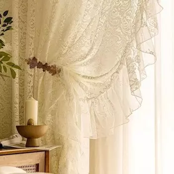 Шифоновые шторы DZQ белые