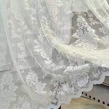 Шифоновые шторы glsue белые