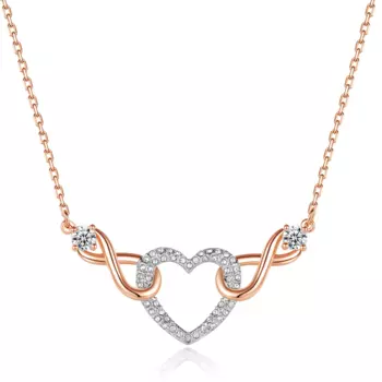 Shijia Zonghui 2022 двойное ожерелье в форме сердца с подсчетом модные ювелирные изделия Изысканная женская одежда роскошный стиль DIY цепь