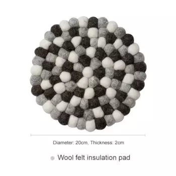 SHIMOYAMA круглая шерстяная подставка 20 см