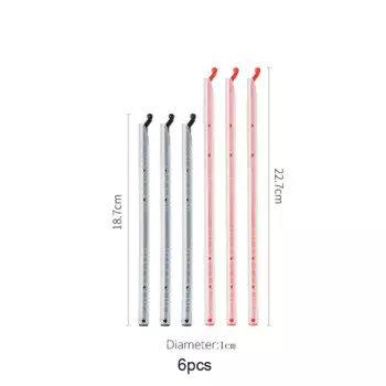 SHIMOYAMA зажимы для пакетов, 6/12/24 шт., красный/черный