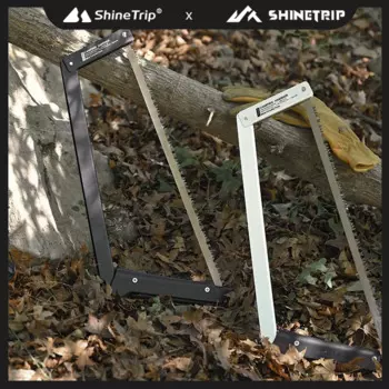 ShineTrip уличная портативная складная пила для кемпинга, многофункциональная садовая пила для измельчения, пила из алюминиевого сплава с сумкой для хранения, уличные инструменты