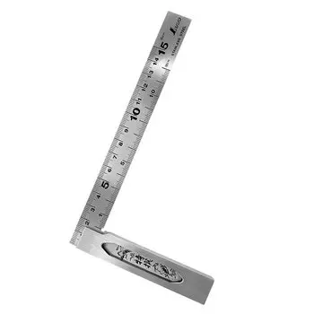 SHINWA Линейка из нержавеющей стали 90 градусов 15 см