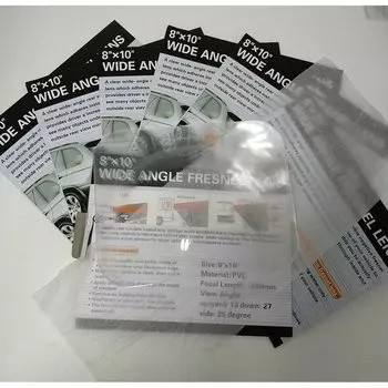 Широкоугольная наклейка Френеля, объектив с реверсом, увеличенный угол обзора, оптическая парковка, слепая зона