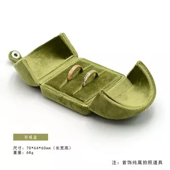 Шкатулка для колец Baby.Xin бархатная зеленая
