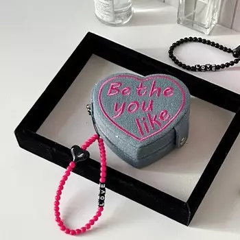 Шкатулка для украшений из джинсовой ткани