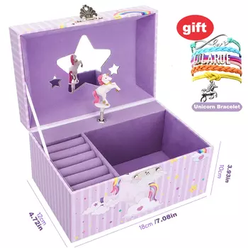 Шкатулка для украшений JYPS единорог