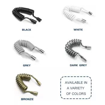 Шланг для душа из нержавеющей стали, 1,5 м, хромированный, черный, серый, розовый, золотой, белый, серый