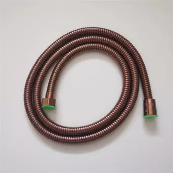 Шланг для душа из нержавеющей стали 304, 1,5 м, черный/розовое золото/Античный, смеситель, гибкий толстый силиконовый шланг